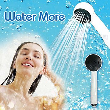 Water More 兩段變化按摩水柱型蓮蓬頭/花灑 (1入)