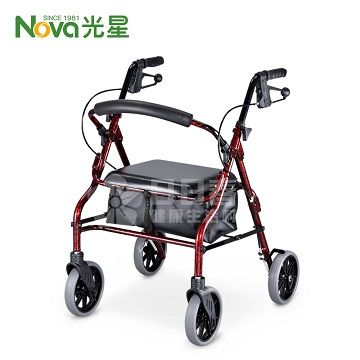 NOVA 光星 鋁製四輪助行車 V4206