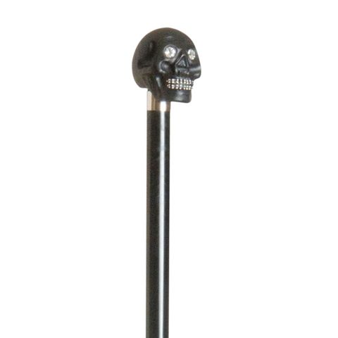 英國Classic Canes 造型權杖-黑骷髏頭鑲Swarovski水晶(1770)(88cm)