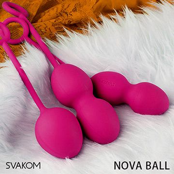 SVAKOM 美國 NOVA 諾娃 凱格爾運動三部曲 頂級訓練聰明球 玫紅