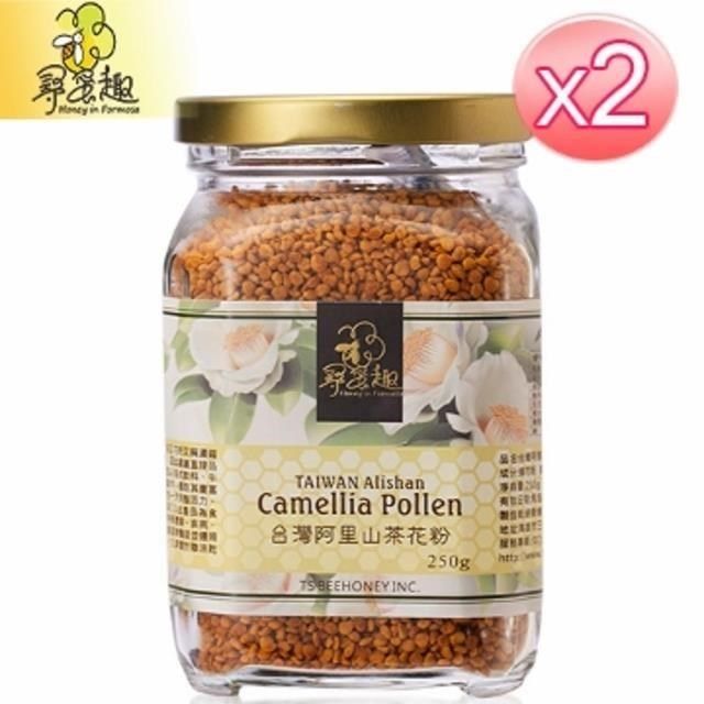 HONEY IN FORMOSA 尋蜜趣 【南紡購物中心】 台灣阿里山茶花粉(250g/罐*2入)