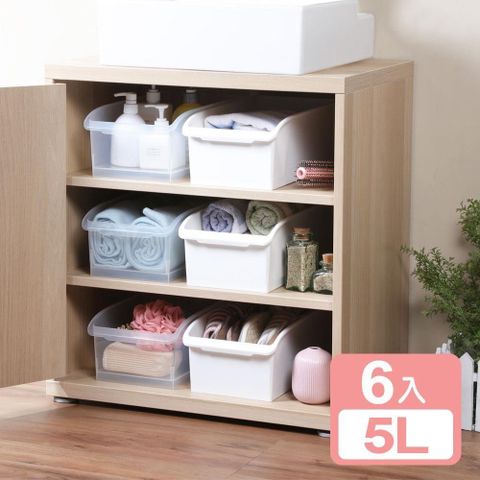 《真心良品》卡菲附輪萬用收納盒5L-6入組