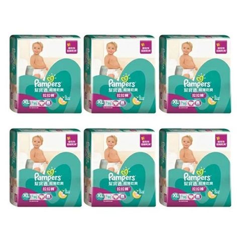 幫寶適 超薄乾爽拉拉褲 紙尿褲XL 32片*6包入(箱購)