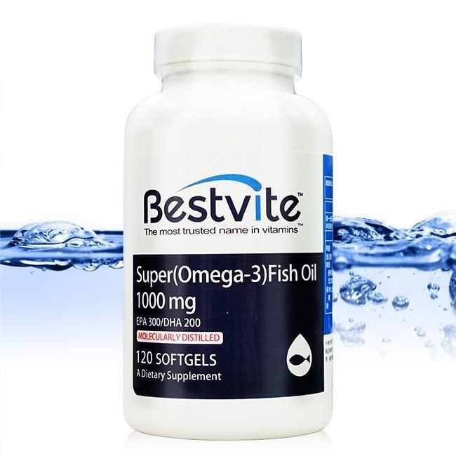 Bestvite 必賜力 【南紡購物中心】 【美國】超級OMEGA-3魚油膠囊1瓶(120顆)