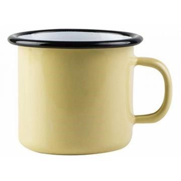 【南紡購物中心】 【芬蘭Muurla】基本黃琺瑯馬克杯250cc(黃色)咖啡杯/琺瑯杯