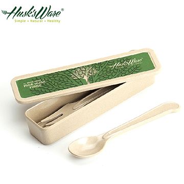 【南紡購物中心】 【美國Husk’s ware】稻殼天然無毒環保餐具組