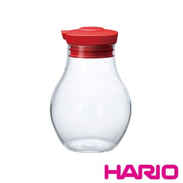 HARIO 【南紡購物中心】 酒紅按壓式調味罐180 OMPS-180-R 180ml