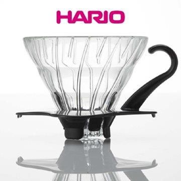 HARIO 【南紡購物中心】 V60黑色01玻璃濾杯1~2杯 VDG-01B