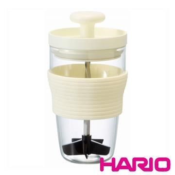 【南紡購物中心】 【HARIO】白色便利手動打果汁器300ml HDJ-L-OW