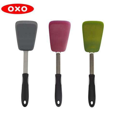 【南紡購物中心】 OXO好好握矽膠不銹鋼鍋鏟