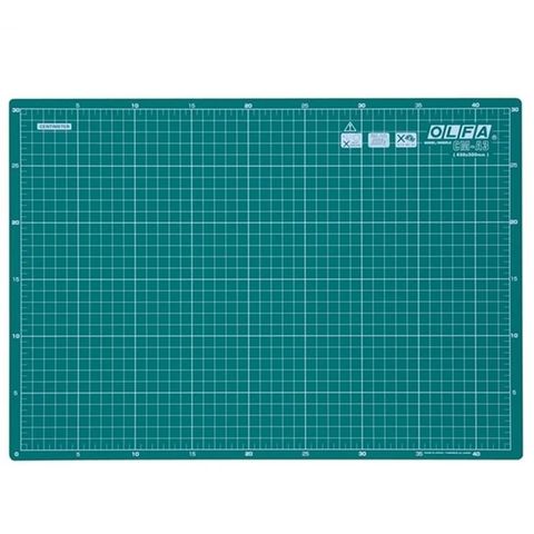 日本OLFA雙面切割墊CM-A3經典綠雙面裁墊