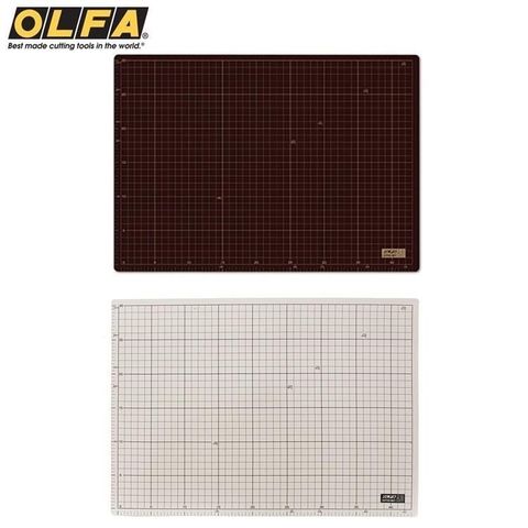 OLFA 日本雙面切割墊CM-A3桌墊裁即135B切墊墊(灰褐+咖啡色)工藝墊美術墊cutting mat