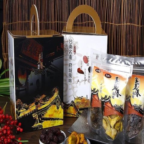 吳萬春蜜餞 【南紡購物中心】 【台南府城】《府城風華精緻禮盒--祀典武廟系列》之 雲湧動山河