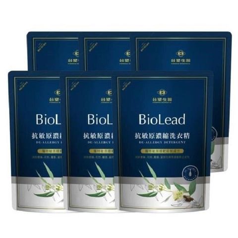 Dr's Formula 台塑生醫 【南紡購物中心】 BioLead抗敏原濃縮洗衣精補充包1.8kg(6包)