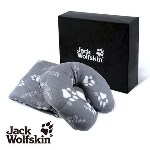【南紡購物中心】【Jack Wolfskin】機能智慧禮盒(收納毯90x150cm、顆粒護頸枕33x43cm)