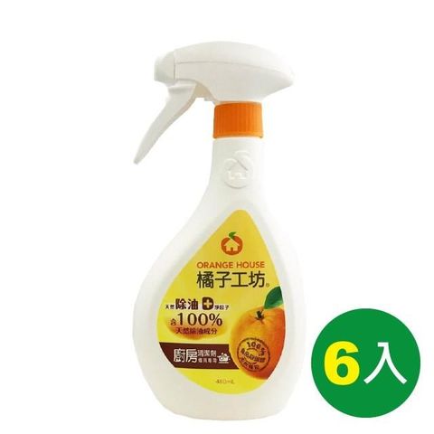 橘子工坊 廚房烤爐清潔劑 480ml 6入