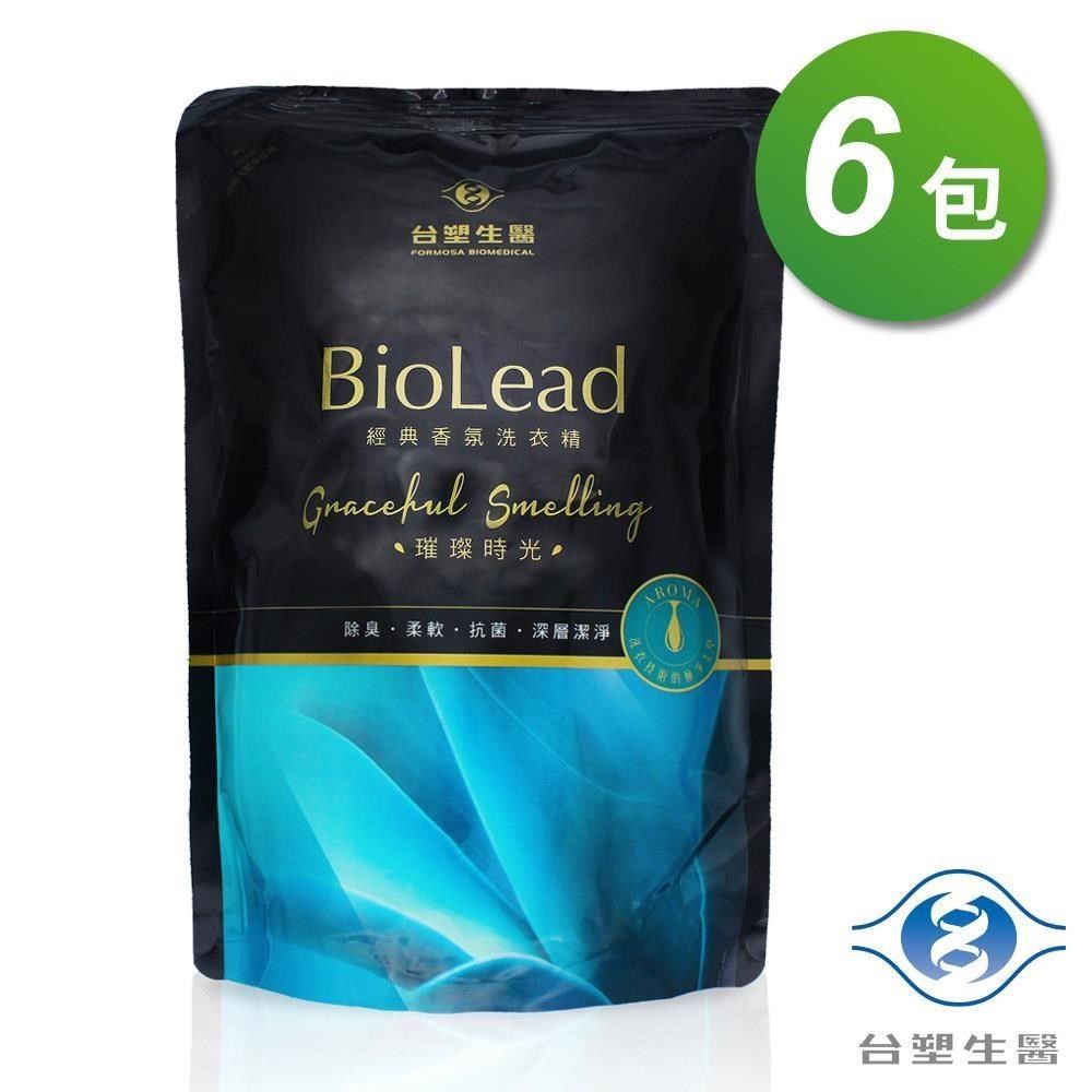 台塑生醫 【南紡購物中心】  經典香氛洗衣精 (璀璨時光) (1.8kg/補充包) (6包入)
