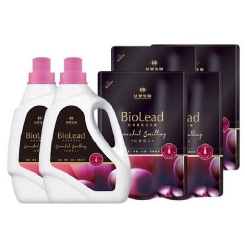 Dr's Formula 台塑生醫 【南紡購物中心】 BioLead經典香氛洗衣精 紅粉佳人(2瓶+4包)