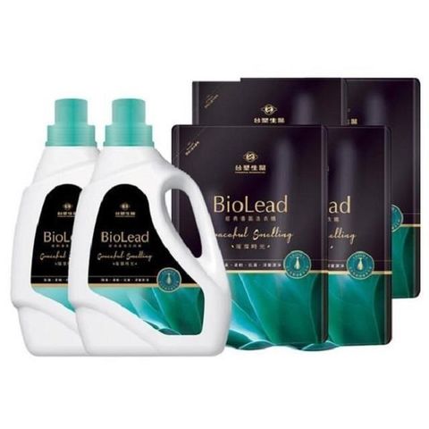 Dr's Formula 台塑生醫 【南紡購物中心】 BioLead經典香氛洗衣精 璀璨時光(2瓶+4包)