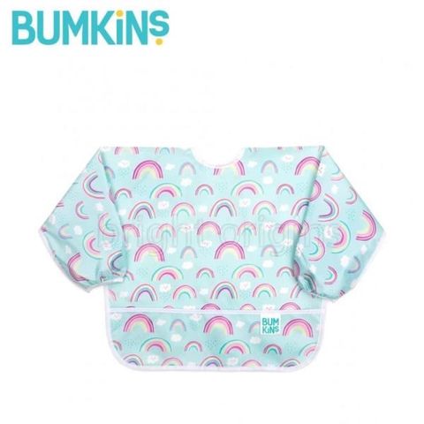 Bumkins 【南紡購物中心】 防水長袖圍兜兜(1入) SU-19 彩虹