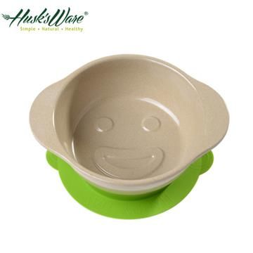 【南紡購物中心】 【美國Husk’s ware】稻殼天然無毒環保兒童微笑餐碗-綠色