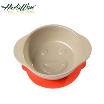 Husk'sWare 稻殼 【南紡購物中心】 【美國Husks ware】天然無毒環保兒童微笑餐碗-紅色