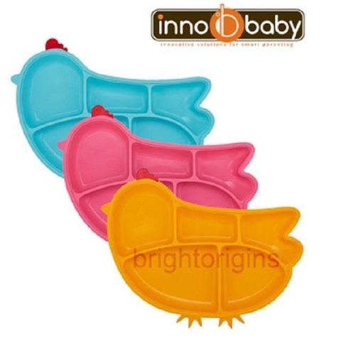 Innobaby 【南紡購物中心】  歡樂小雞矽膠防滑餐盤