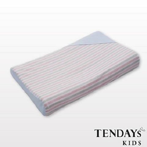 嬰兒枕-TENDAYs 有機棉可水洗透氣Ω天使枕(和風藍 0-4歲 可水洗記憶枕)