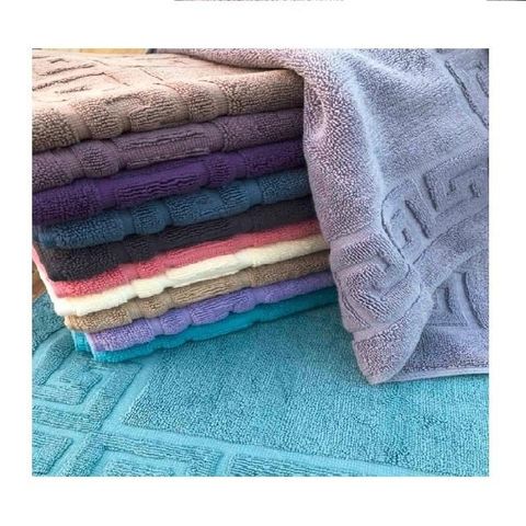 【偉榮毛巾】台灣製-100%純棉 飯店用浴室萬字腳踏墊