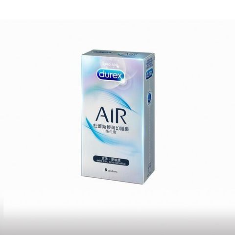 Durex 杜蕾斯 【南紡購物中心】 -Air輕薄幻隱裝保 險 套(8入)