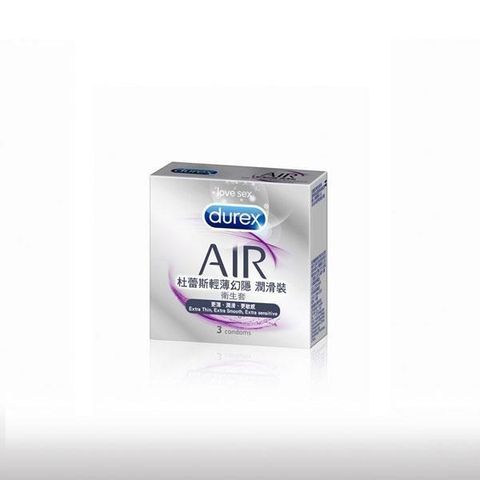 Durex 杜蕾斯 【南紡購物中心】 -Air輕薄幻隱潤滑裝保 險 套(3入)