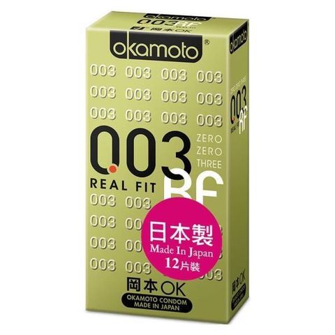 okamoto 岡本 【南紡購物中心】 -003RF極薄貼身保 險 套(12入) 