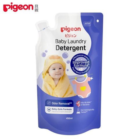 日本《Pigeon 貝親》嬰兒洗衣精補充包450ml