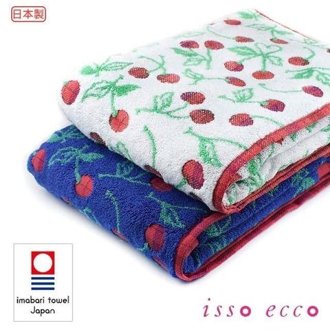 croissant 科羅沙 【南紡購物中心】 日本ISSO ECCO今治(imabari towel)無撚櫻桃浴巾 70*140cm