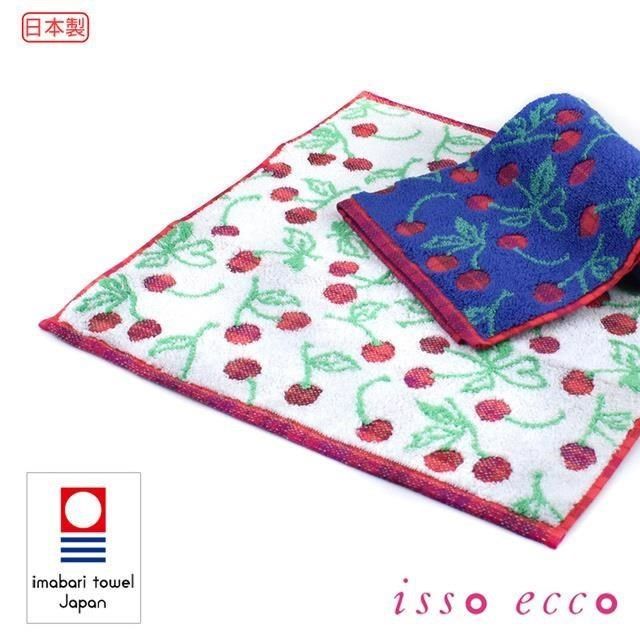 croissant 科羅沙 【南紡購物中心】 日本ISSO ECCO今治(imabari towel)無撚櫻桃方巾 33*35cm