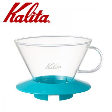 Kalita 【南紡購物中心】  185系列蛋糕型玻璃濾杯(薄荷綠)  #05069