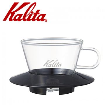 Kalita 【南紡購物中心】  155系列蛋糕型玻璃濾杯(經典黑)  #05045