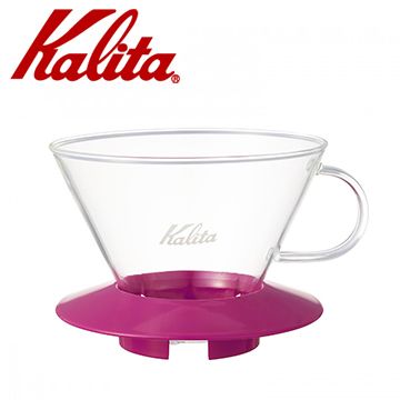 Kalita 【南紡購物中心】  185系列蛋糕型玻璃濾杯(櫻花粉)  #05071