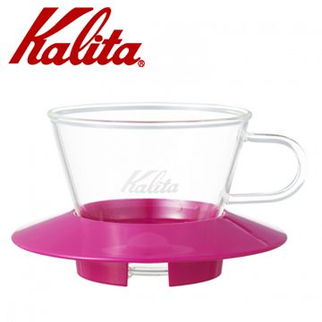 Kalita 【南紡購物中心】  155系列蛋糕型玻璃濾杯(櫻花粉)  #05060