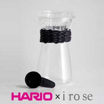 HARIO 【南紡購物中心】 【 x i ro se】黑色皮革藤編咖啡壺700ml VCC-02-LZB