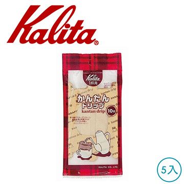 Kalita 【南紡購物中心】  行動掛耳濾紙10枚入 5包 #08053