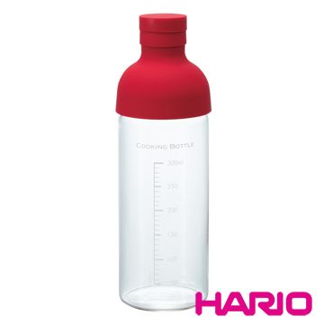 HARIO 【南紡購物中心】 酒瓶紅色調味瓶300 CKB-300-R