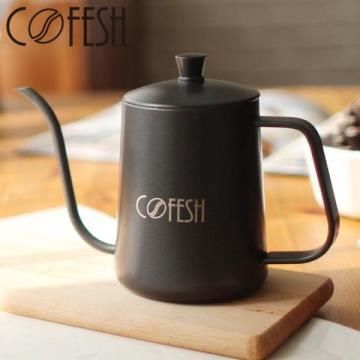 COFESH 【南紡購物中心】  經典鐵砂黑手沖壺600ml VKS-60-B&nbsp;