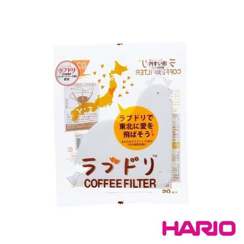 HARIO 愛情白鴿濾紙20張/ VCFL-02-20W