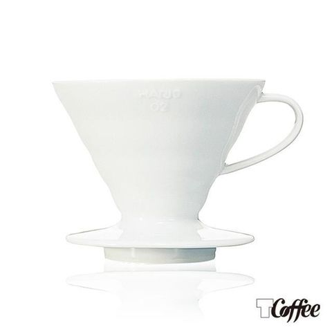 TCoffee HARIO-V60白色02磁石濾杯 1~4杯份