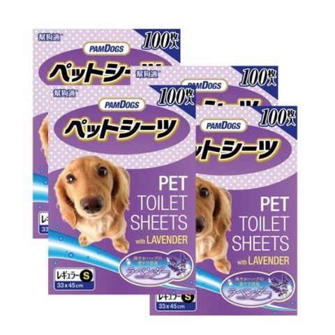 【PamDogs 幫狗適】薰衣草消臭尿布墊-四包組-S尺寸(寵物尿布墊)