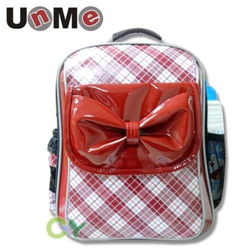 UnMe 【南紡購物中心】 蝴蝶領結單層後背書包/紅色