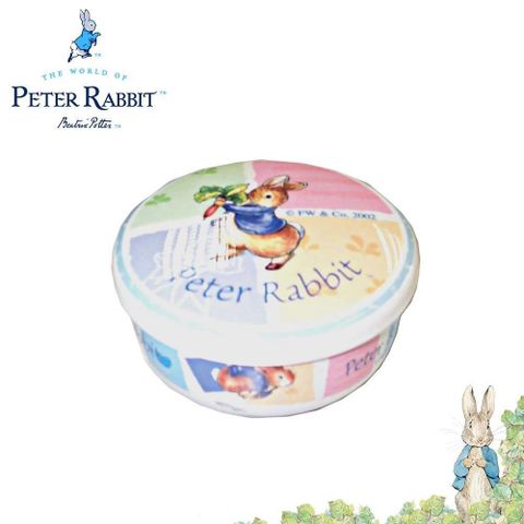 【南紡購物中心】 【Croissant科羅沙】Peter Rabbit 比得兔美耐皿圓形置物盒4吋 BL3299