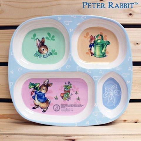 PETER RABBIT 比得兔 【南紡購物中心】 【Croissant科羅沙】 美耐皿餐盤9.5吋 T3382