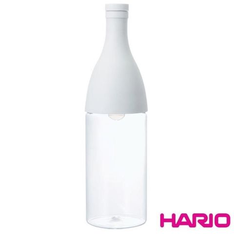 HARIO 【南紡購物中心】 AISNE香檳瓶白色冷泡茶壺 /FIE-80-PGR 